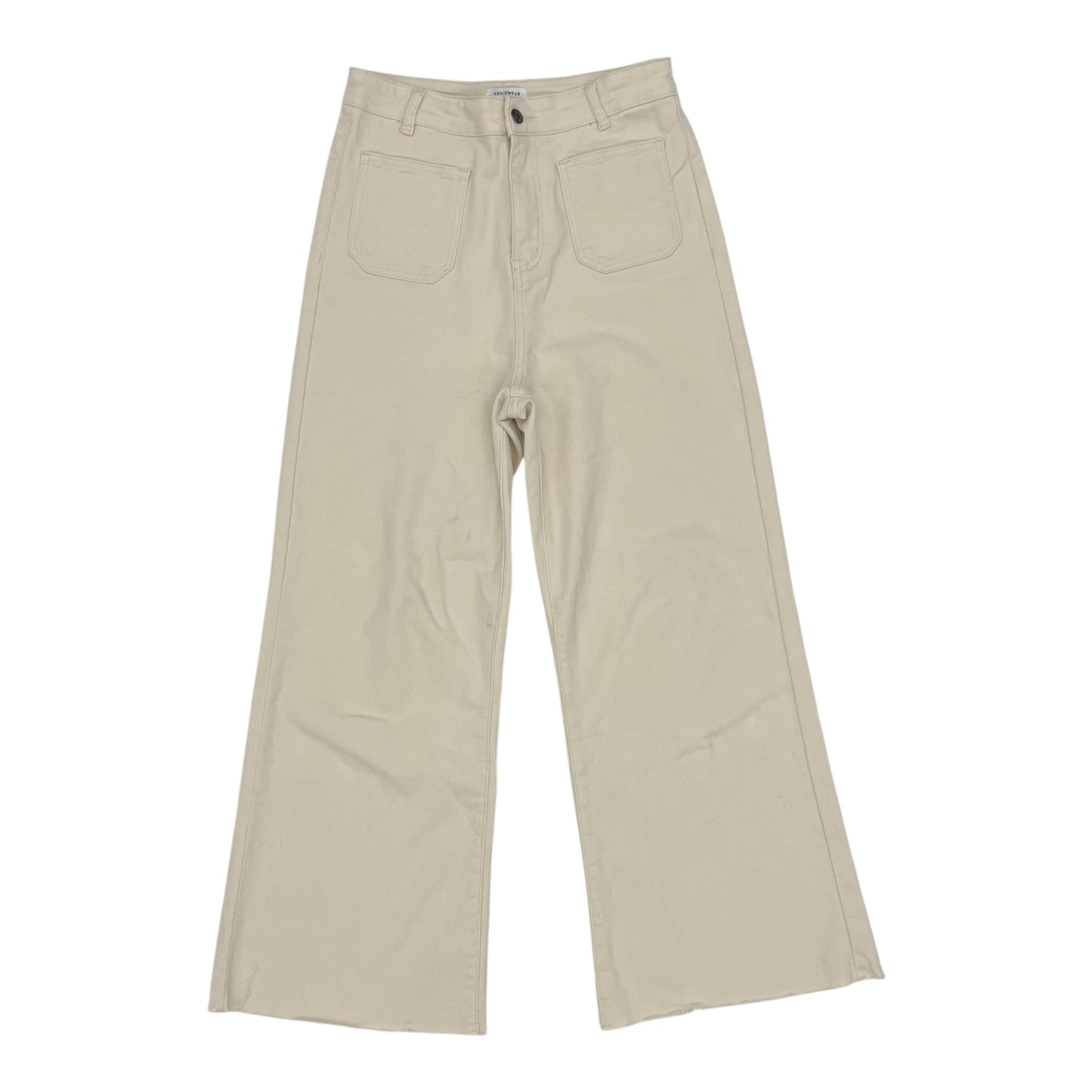 Jeans Wide Leg By Anniewear In Tan, Size:L