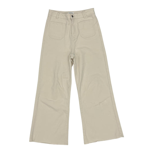 Jeans Wide Leg By Anniewear In Tan, Size:L