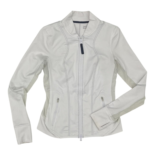 Athletic Jacket By Zella In Cream, Size:S