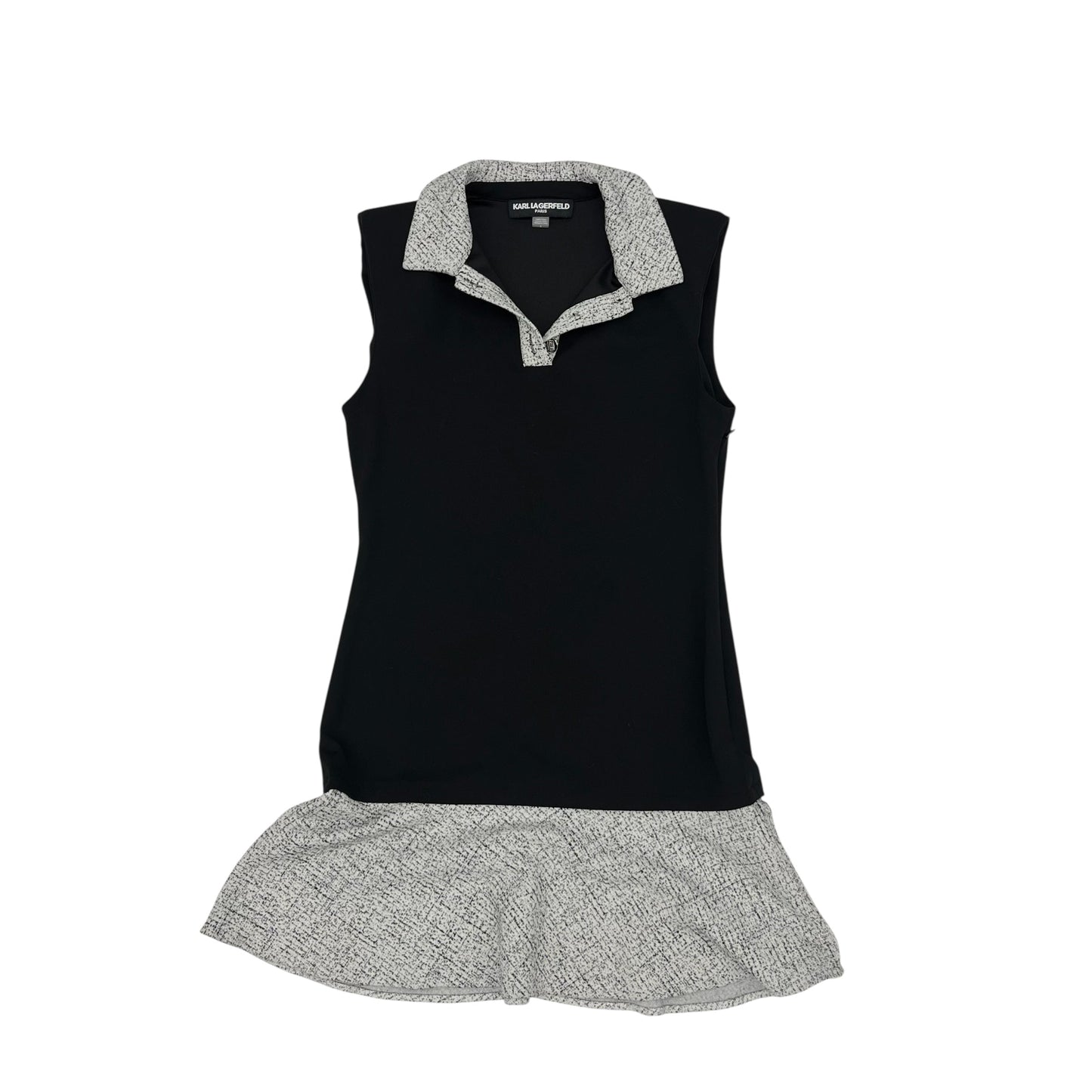 Dress Designer By Karl Lagerfeld In Black, Size:S