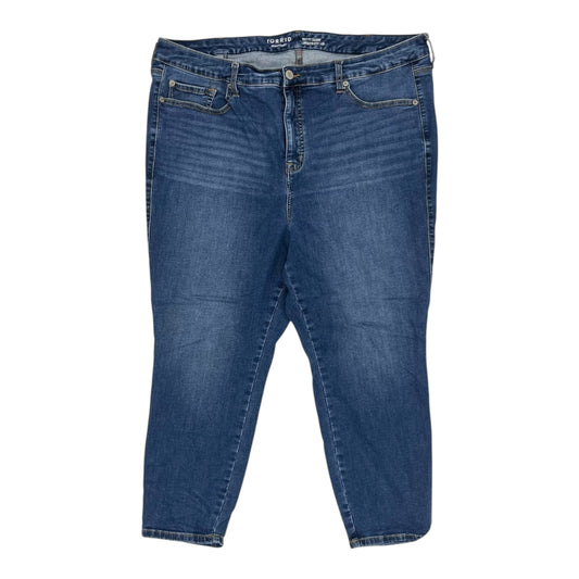 Jeans Skinny By Torrid In Blue Denim, Size:22