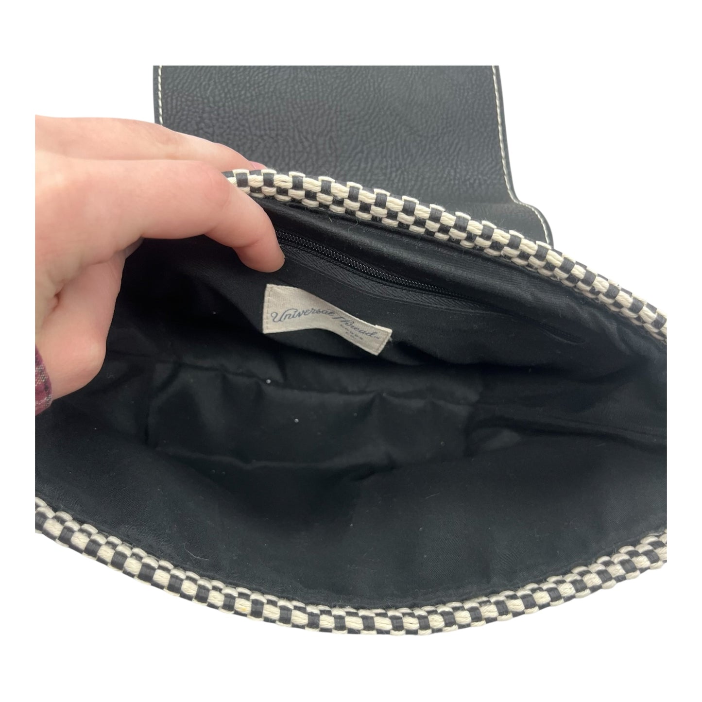 Crossbody By Universal Thread In Black & Cream, Size:Medium