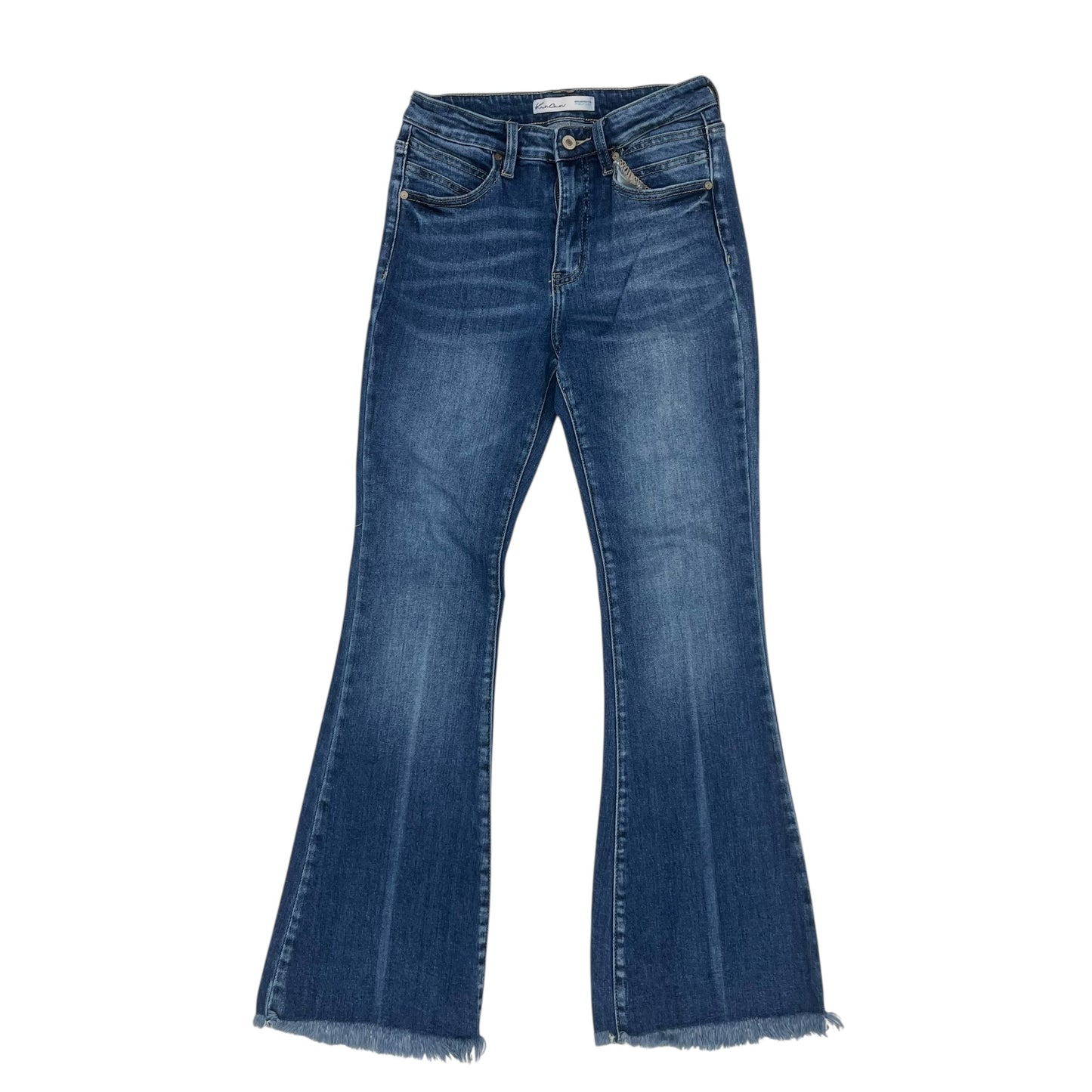 Jeans Boot Cut By Kancan In Blue Denim, Size:4