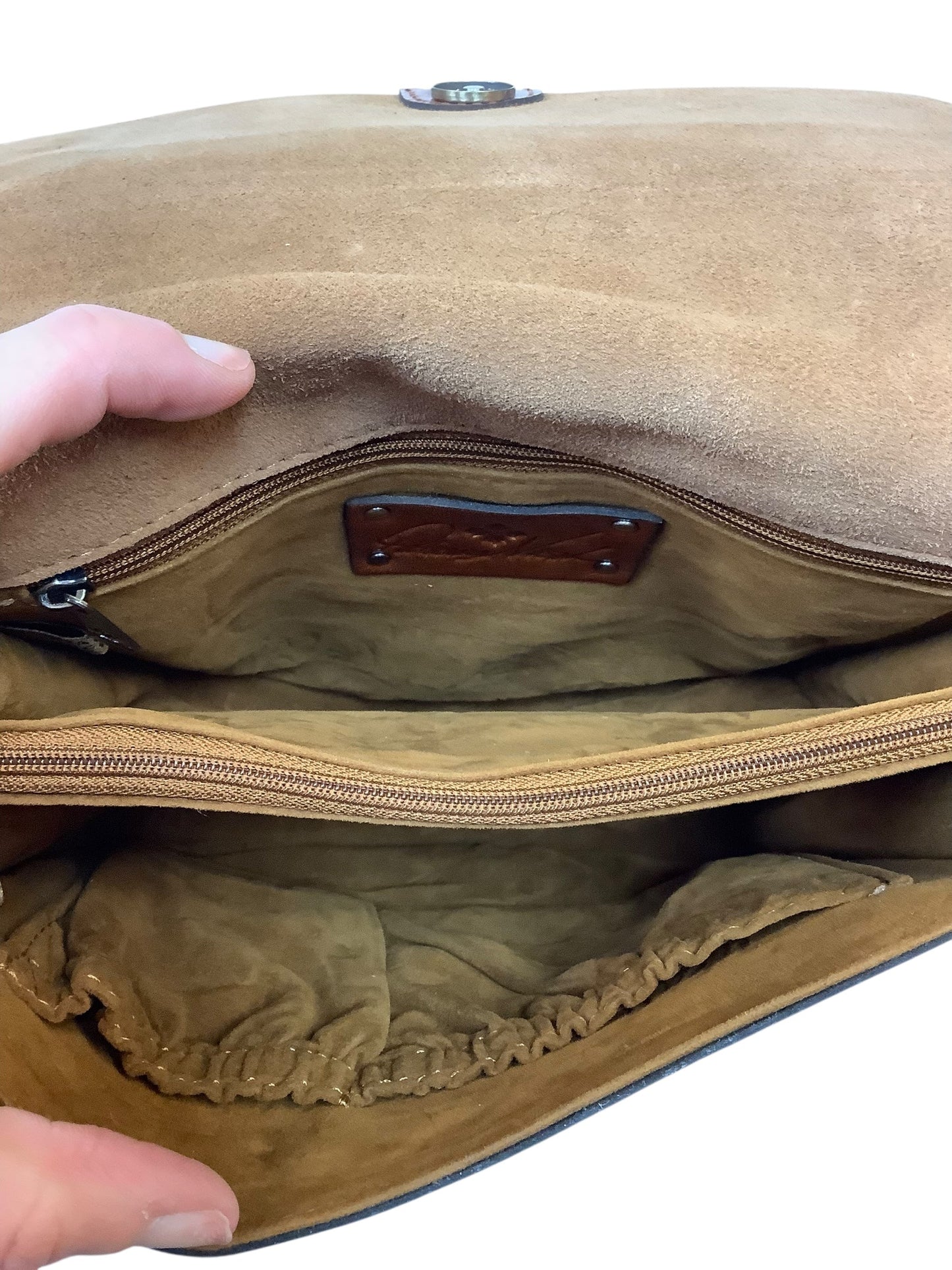 Crossbody Designer By Patricia Nash In Brown, Size:Small