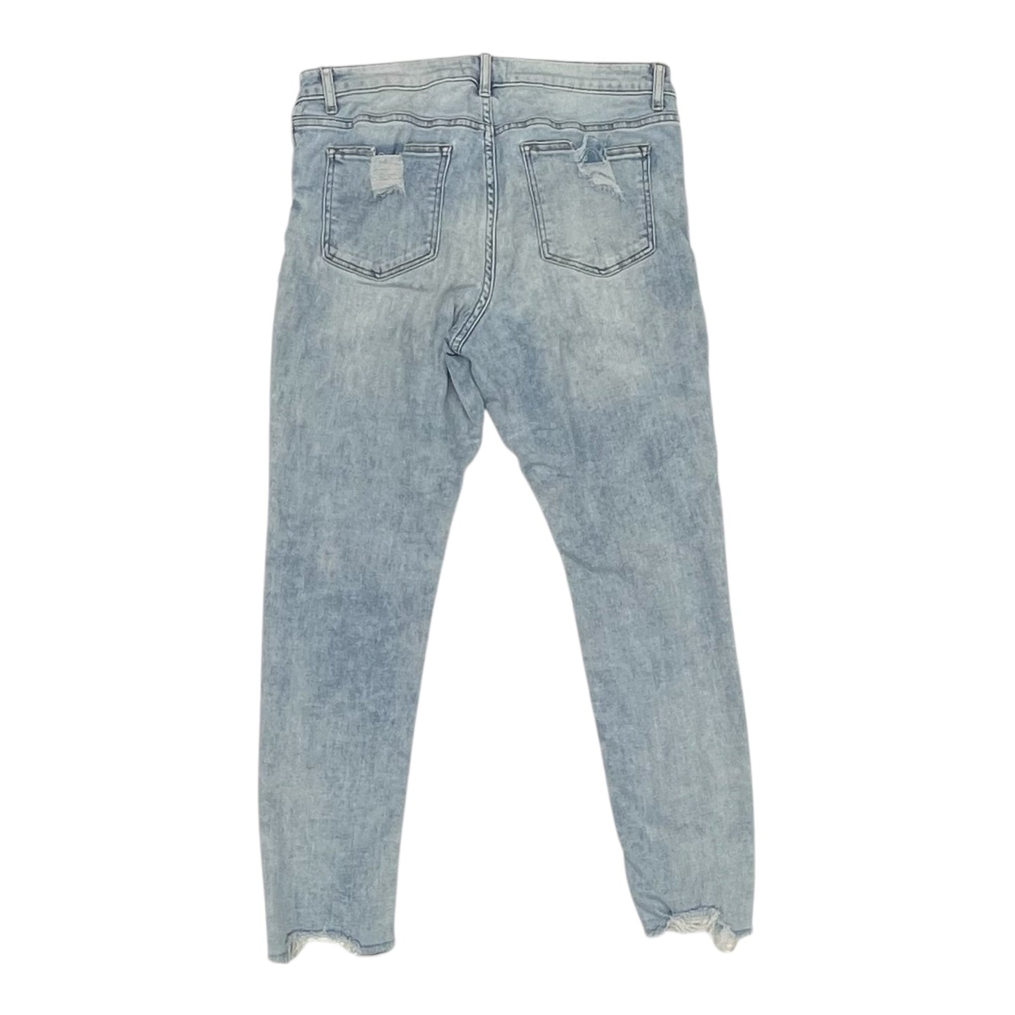 Jeans Skinny By Cmb In Blue Denim, Size:14