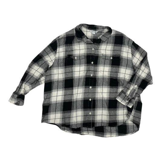 Blouse Ls By Old Navy In Black & White, Size:Xxl