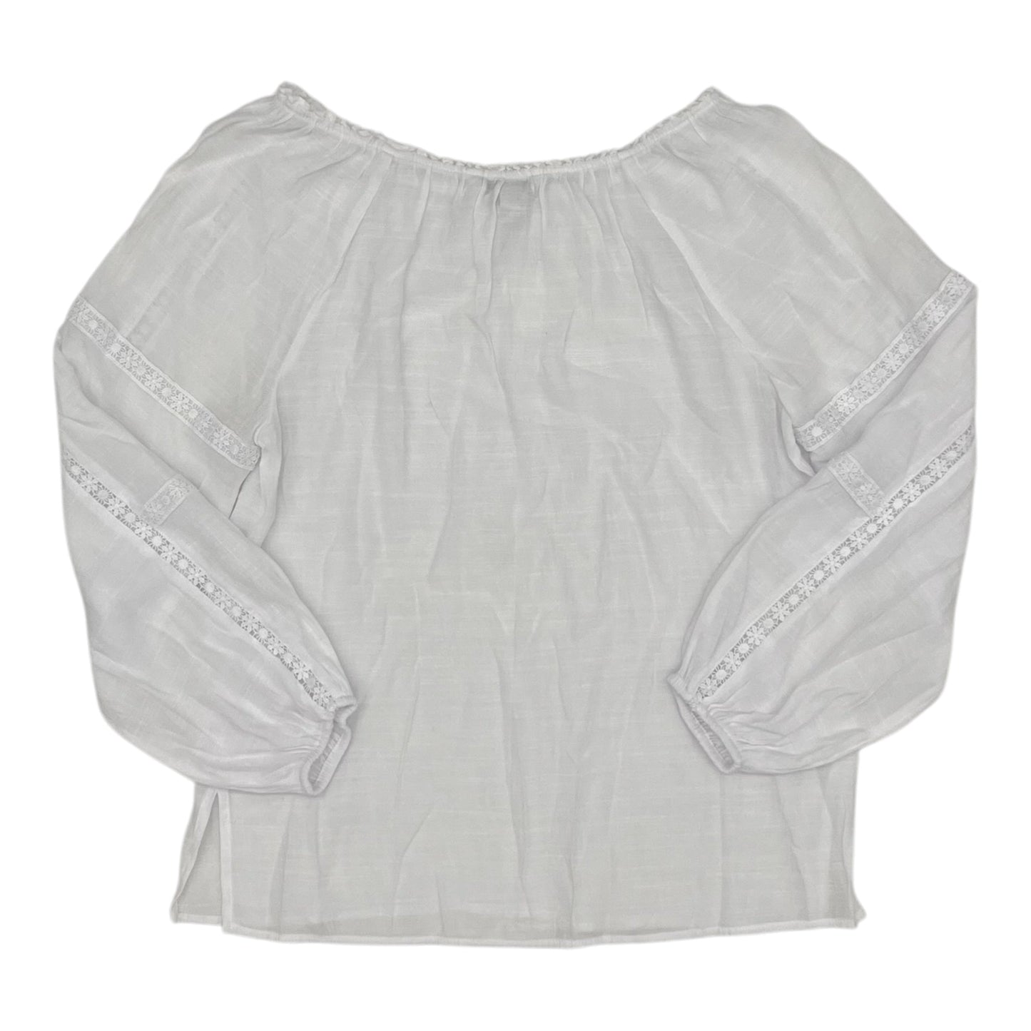 Blouse Ls By Counterparts In White, Size:M