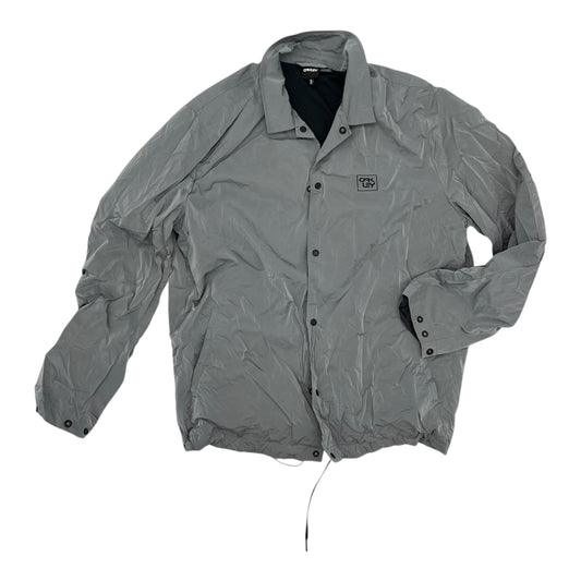 Jacket Windbreaker By Oakley In Grey, Size:Xxl