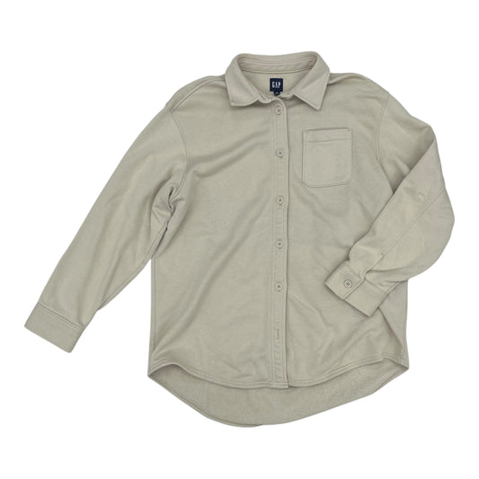 Jacket Shirt By Gap In Tan, Size:M