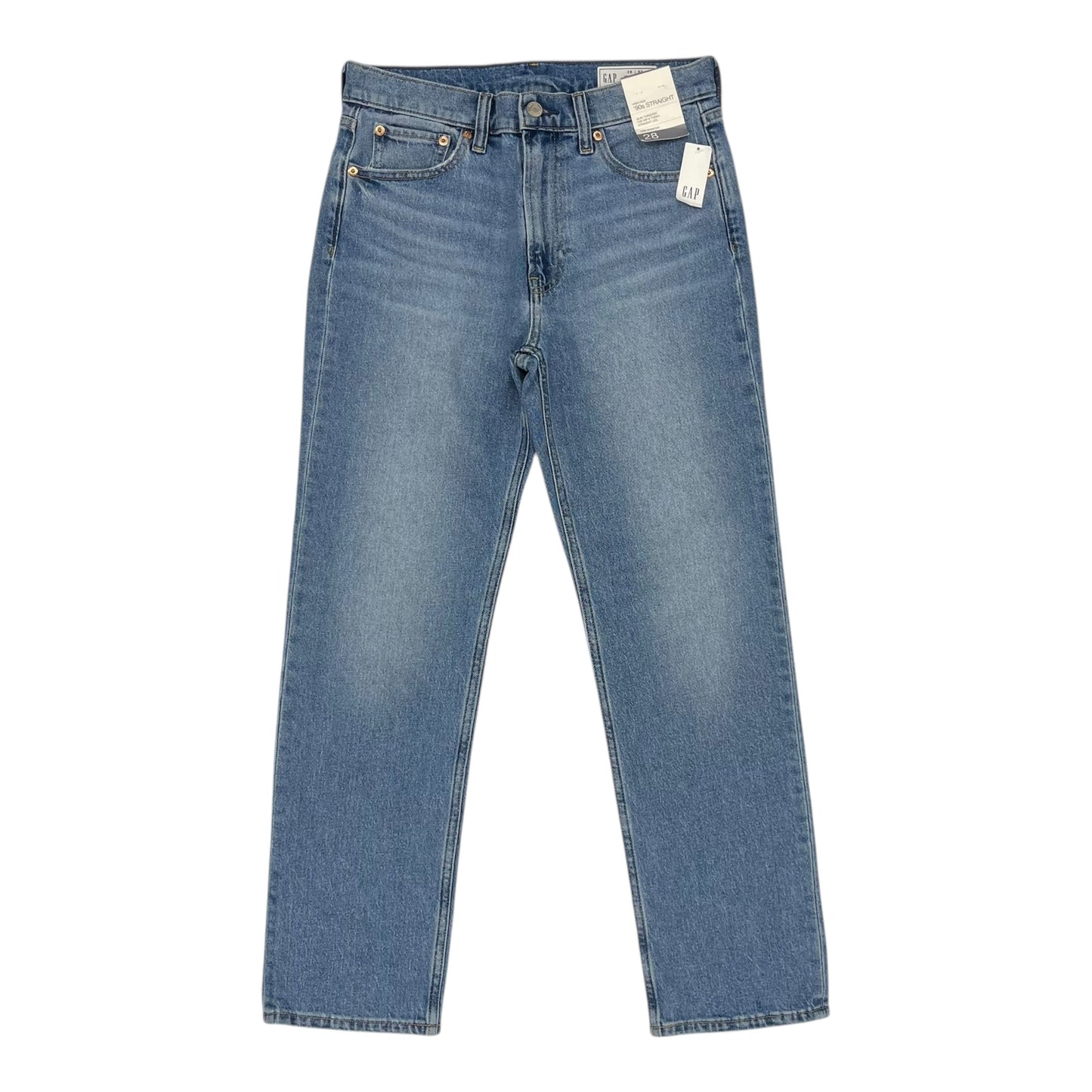 Jeans Straight By Gap In Blue Denim, Size:6P
