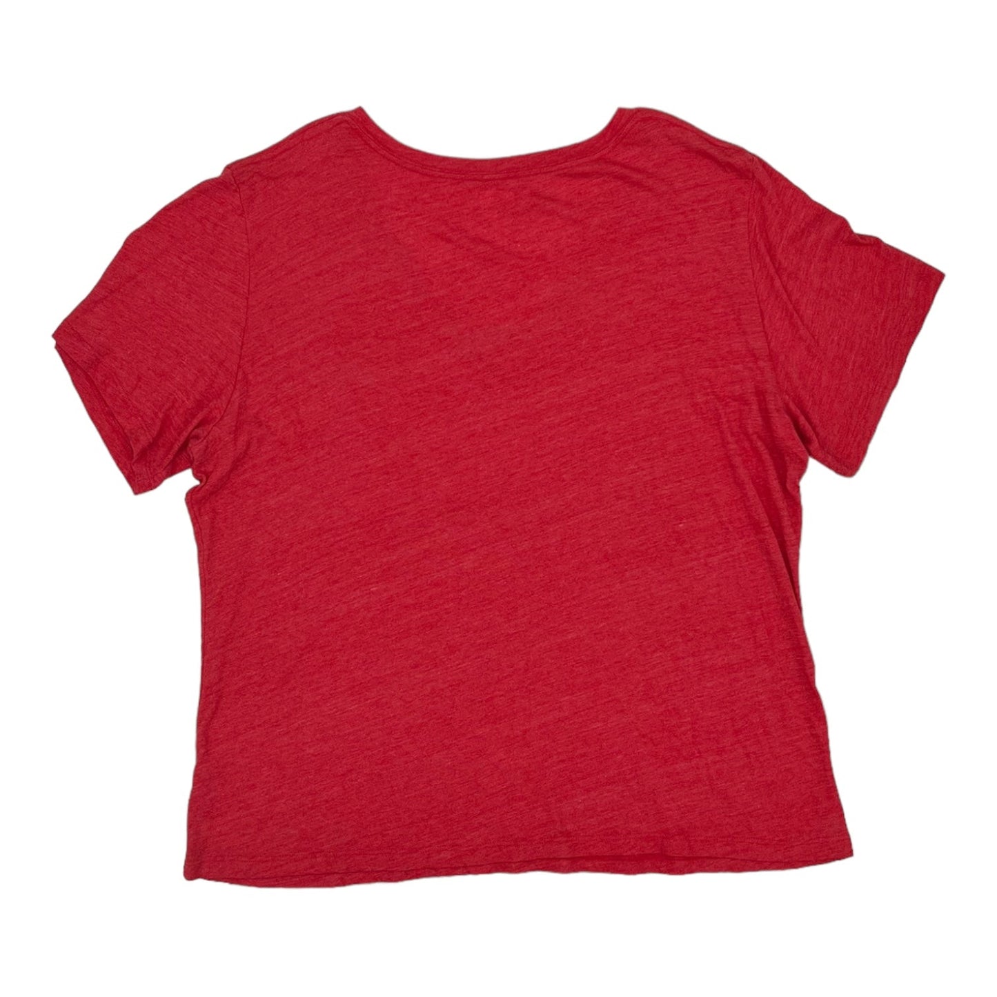 RED ATHLETIC TOP SS by CLOTHES MENTOR Size:3X