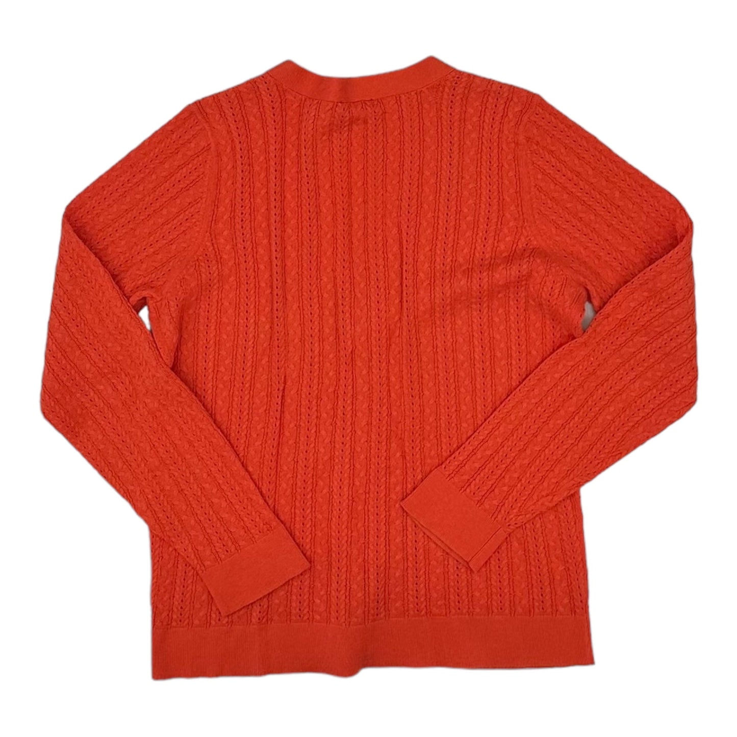 ORANGE SWEATER CARDIGAN by TALBOTS Size:M