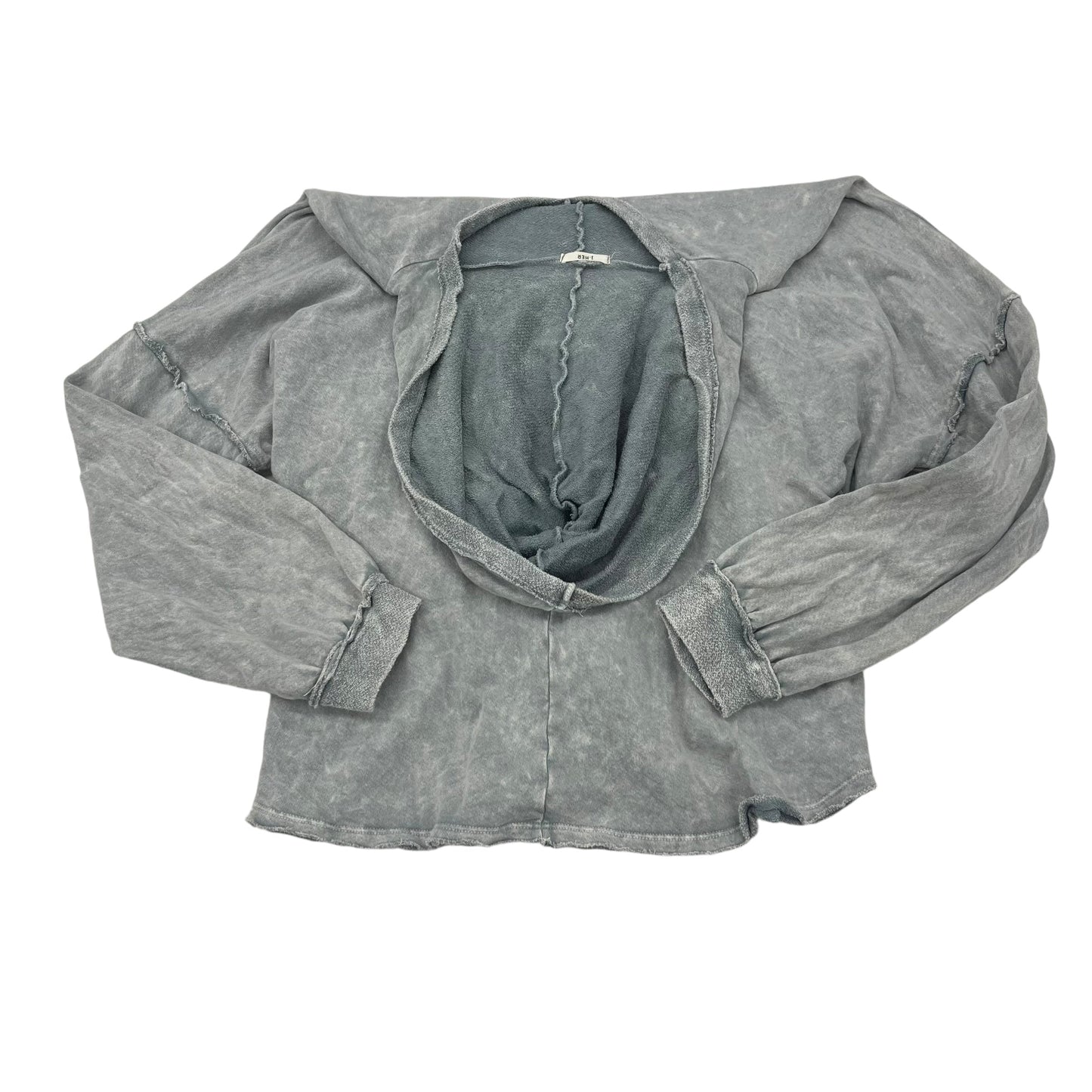 Sweatshirt Hoodie By Clothes Mentor In Grey, Size:M