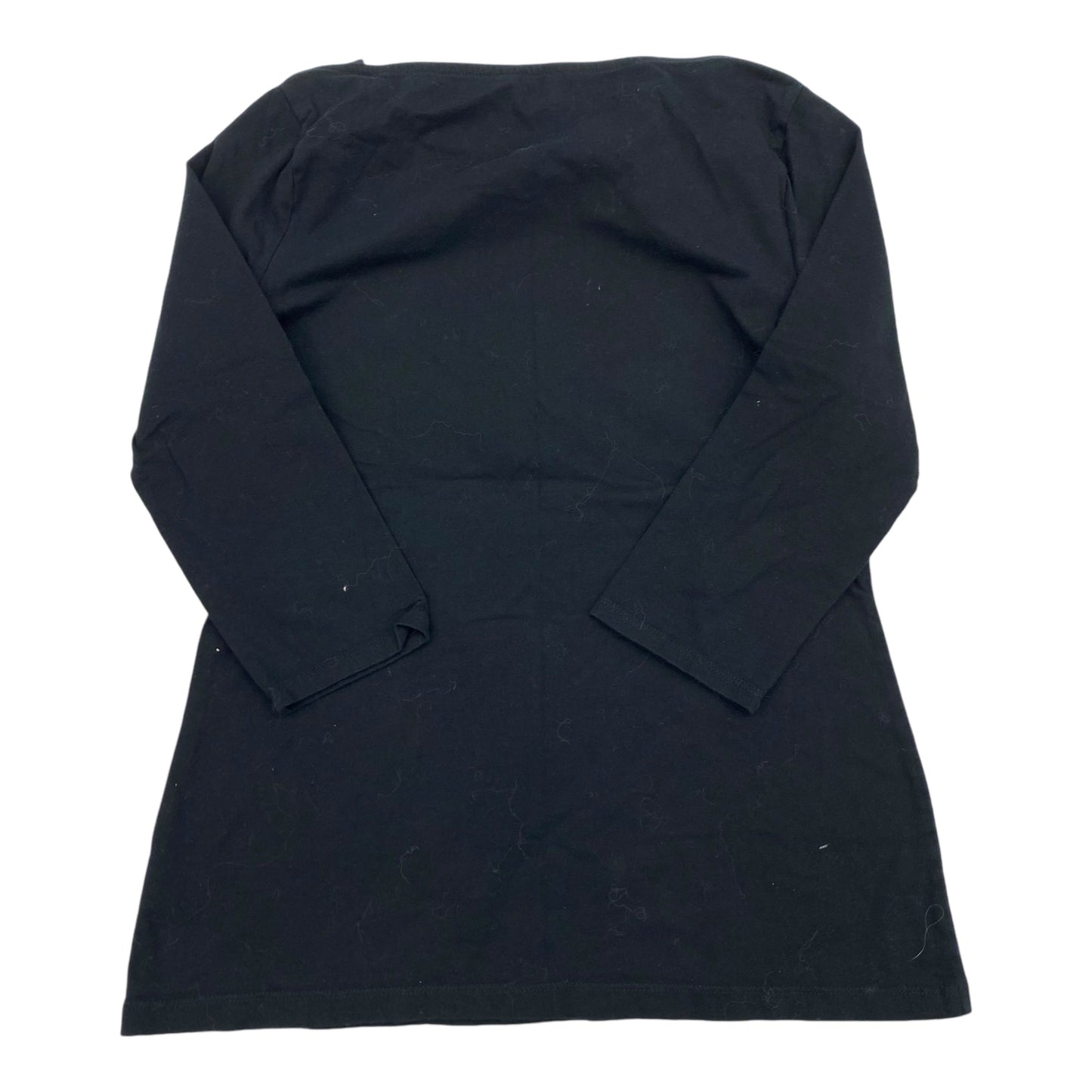 Top 3/4 Sleeve Basic By Merona In Black, Size:M