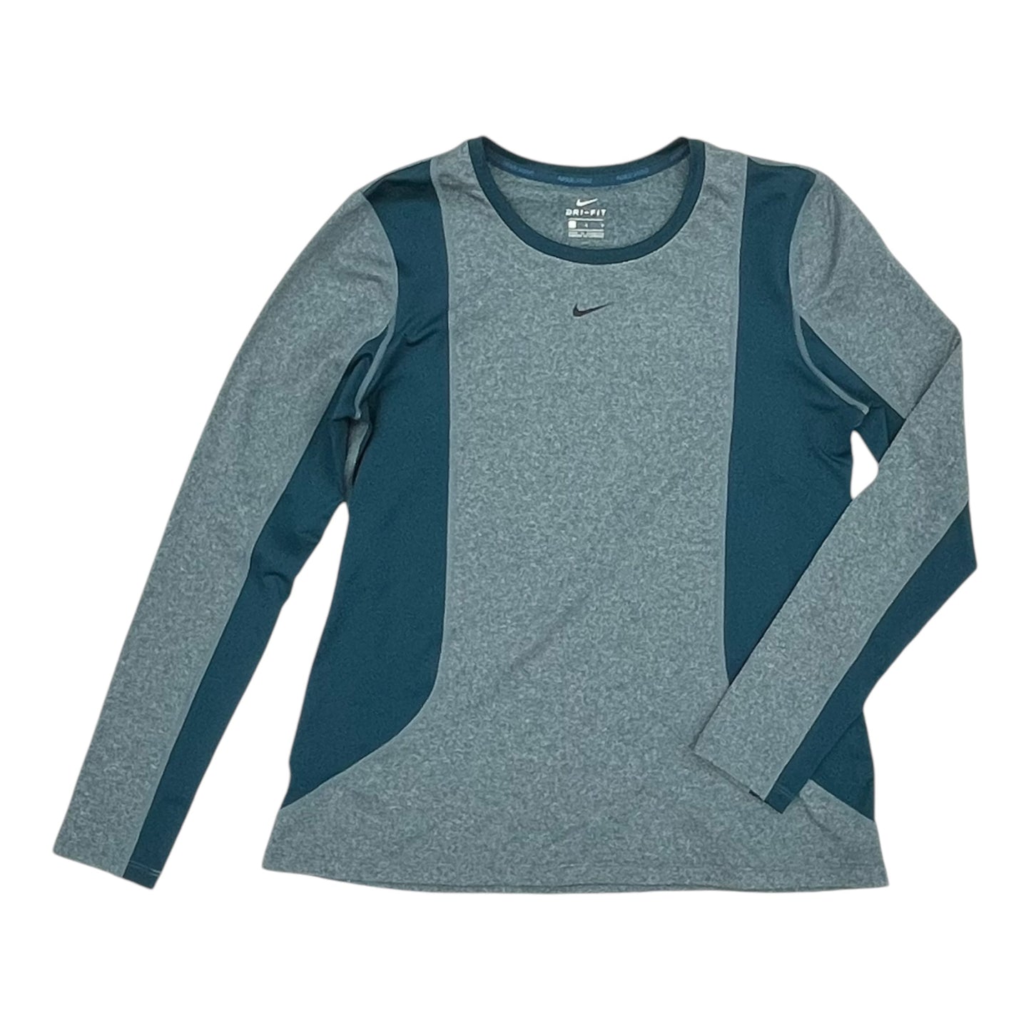 Athletic Top Ls Crewneck By Nike In Blue, Size:L