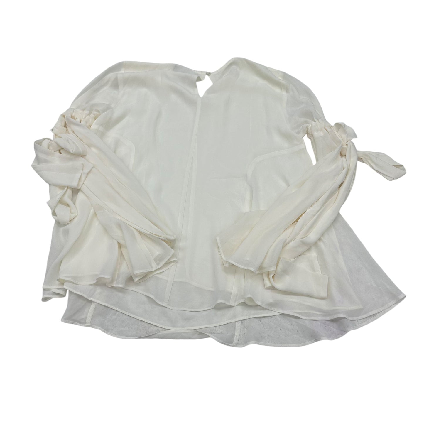 Blouse Ls By Clothes Mentor In Cream, Size:M