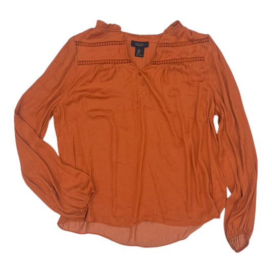 Blouse Ls By Rachel Roy In Orange, Size:M