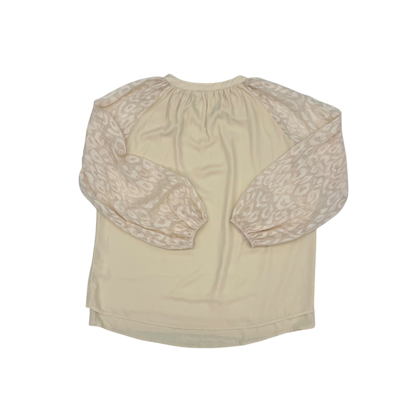 Blouse Ls By Clothes Mentor In Cream, Size:2X