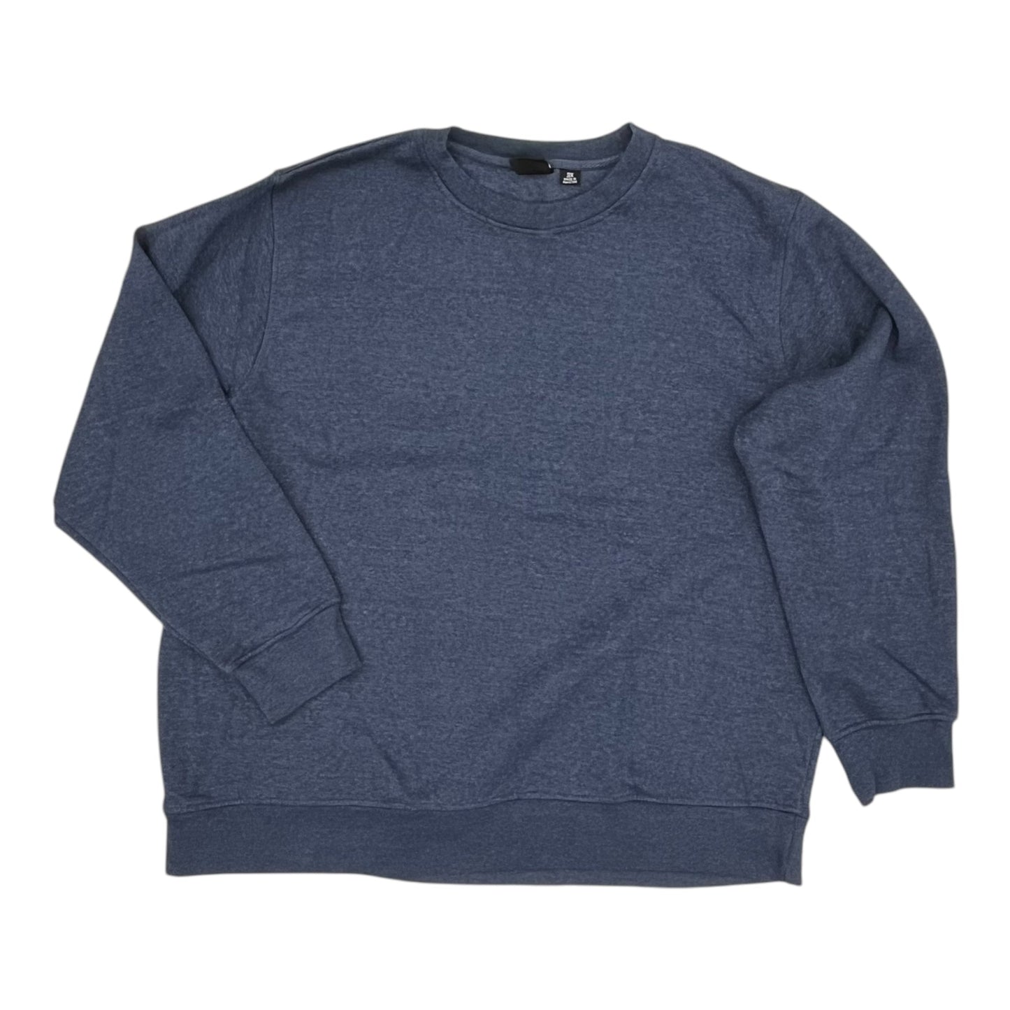 Sweatshirt Crewneck By Clothes Mentor In Blue, Size:3X