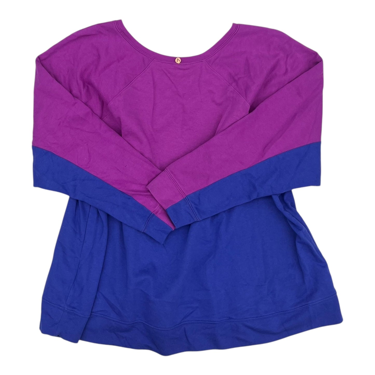 Athletic Sweatshirt Crewneck By Livi Active In Blue & Purple, Size:3X