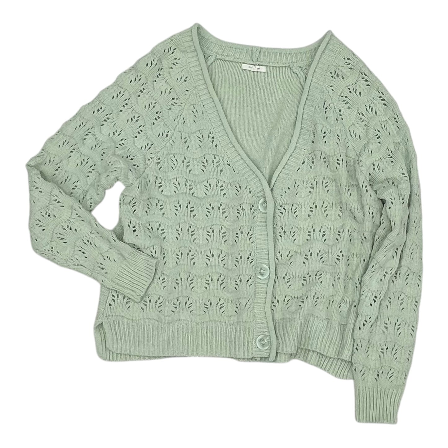 Sweater Cardigan By Maurices In Green, Size:L