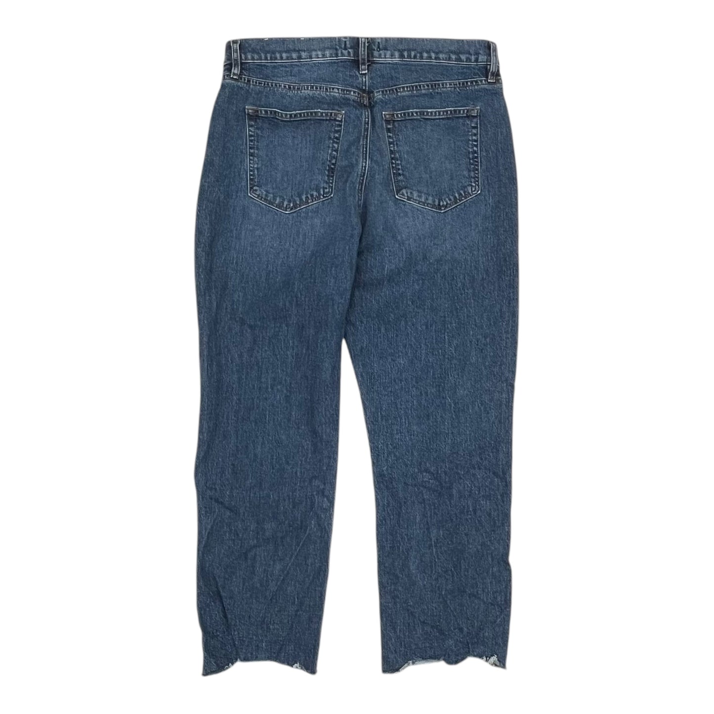 Jeans Cropped By Loft In Blue Denim, Size:10