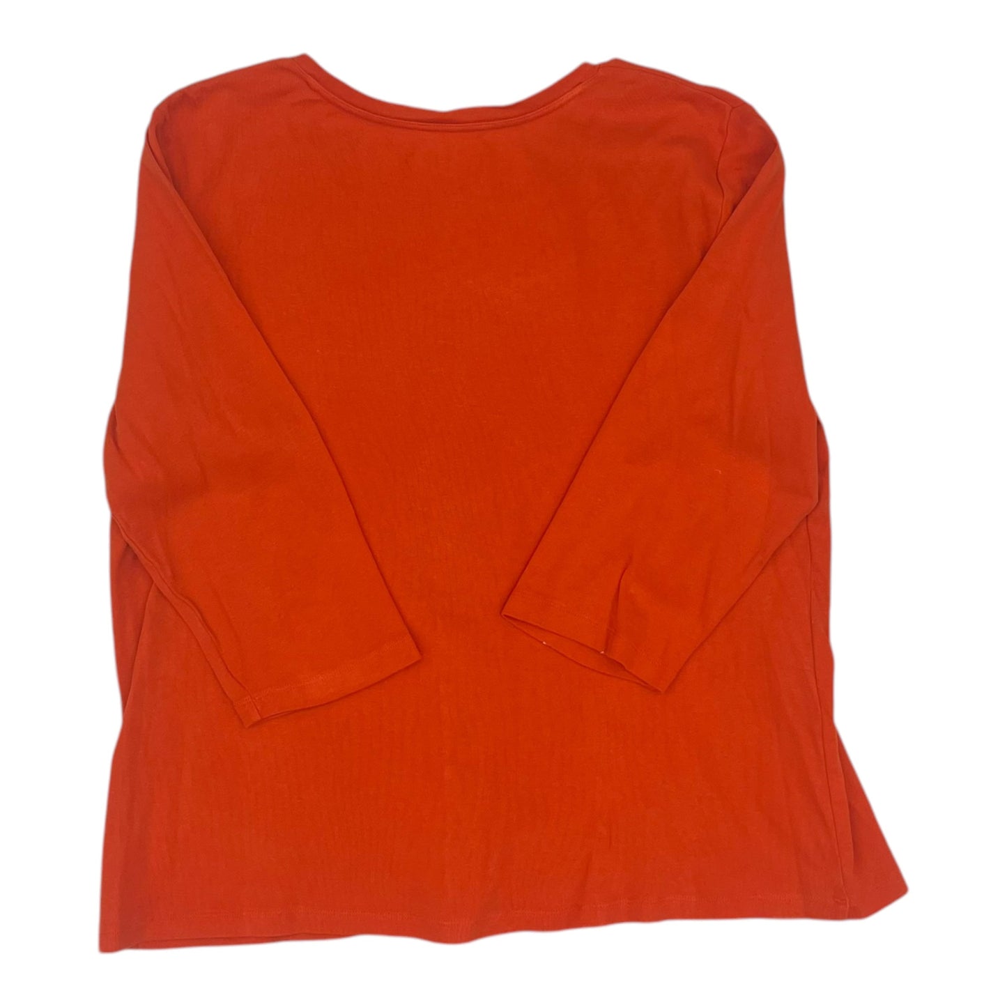 Top 3/4 Sleeve By St Johns Bay In Orange, Size:Xl