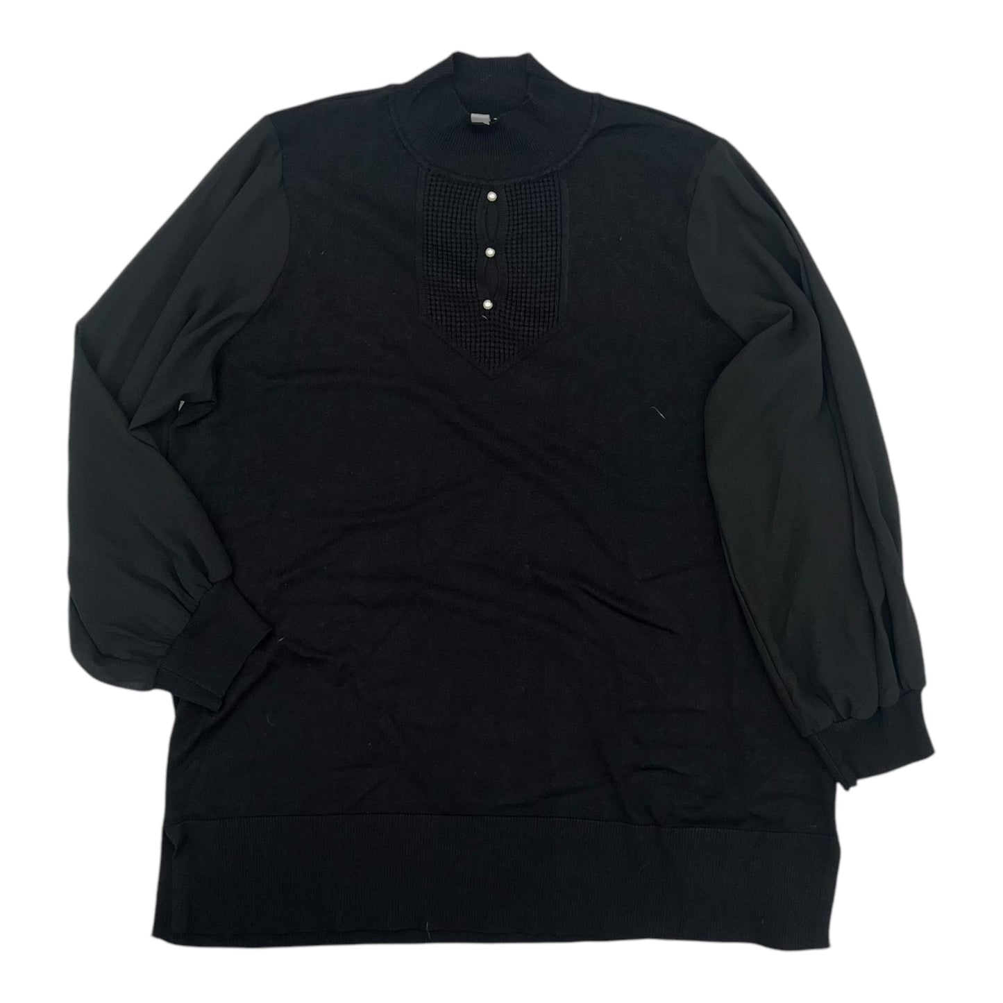 Top Ls By Cable And Gauge In Black, Size:1X