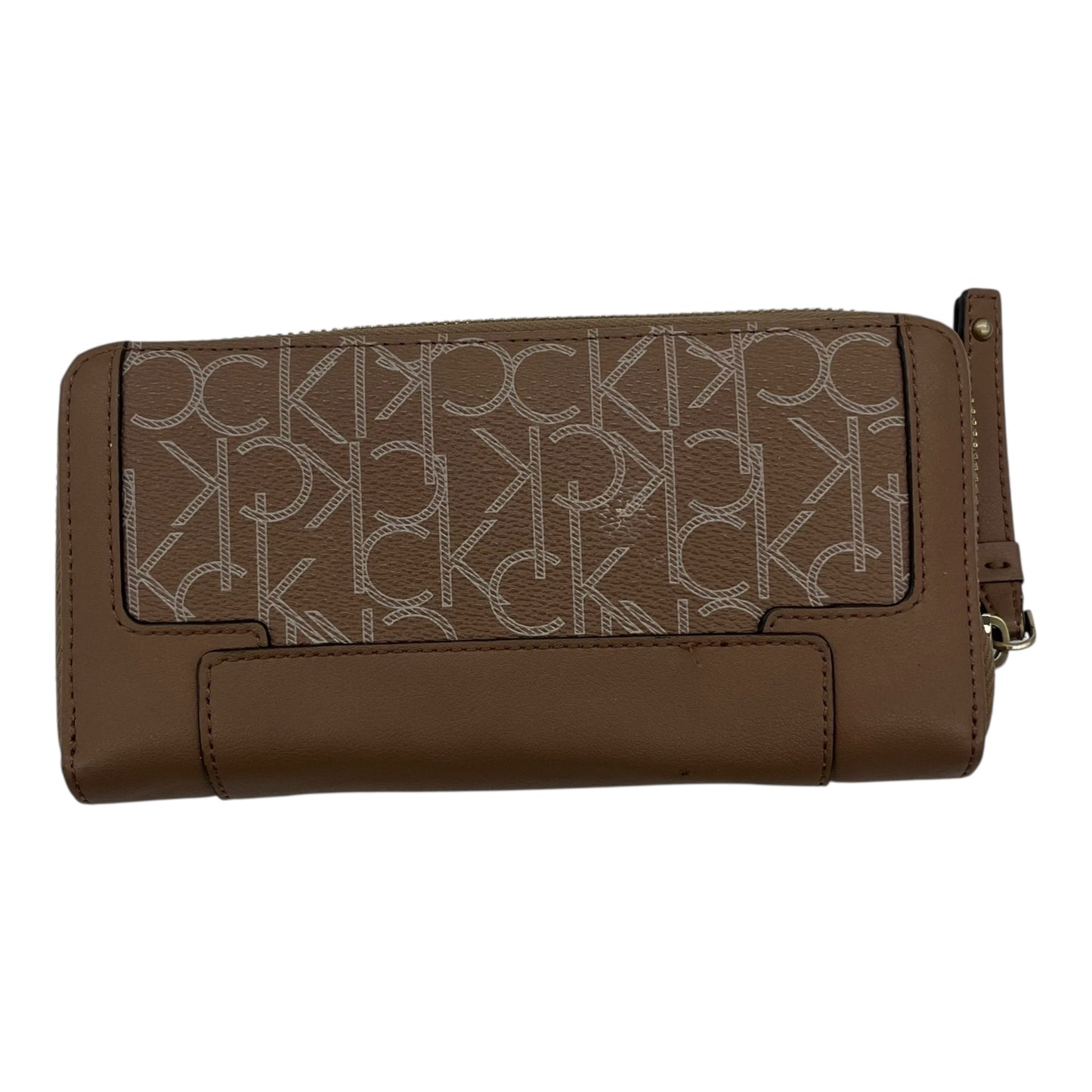 Wallet By Calvin Klein In Tan, Size:Medium