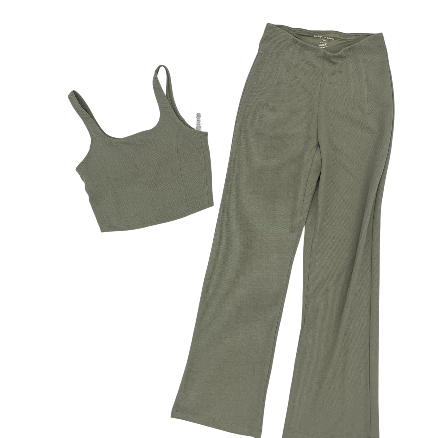 Pants Set 2Pc By Clothes Mentor In Green, Size:S
