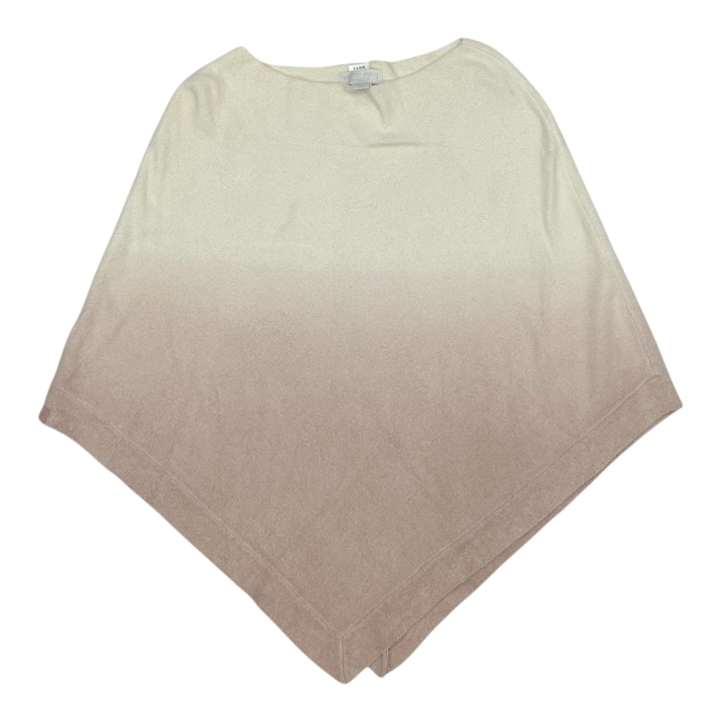 Poncho By Barefoot Dreams In Cream & Pink, Size:Osfm