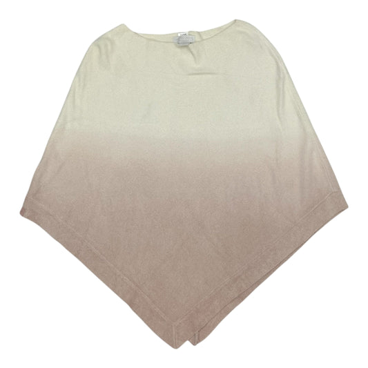 Poncho By Barefoot Dreams In Cream & Pink, Size:Osfm