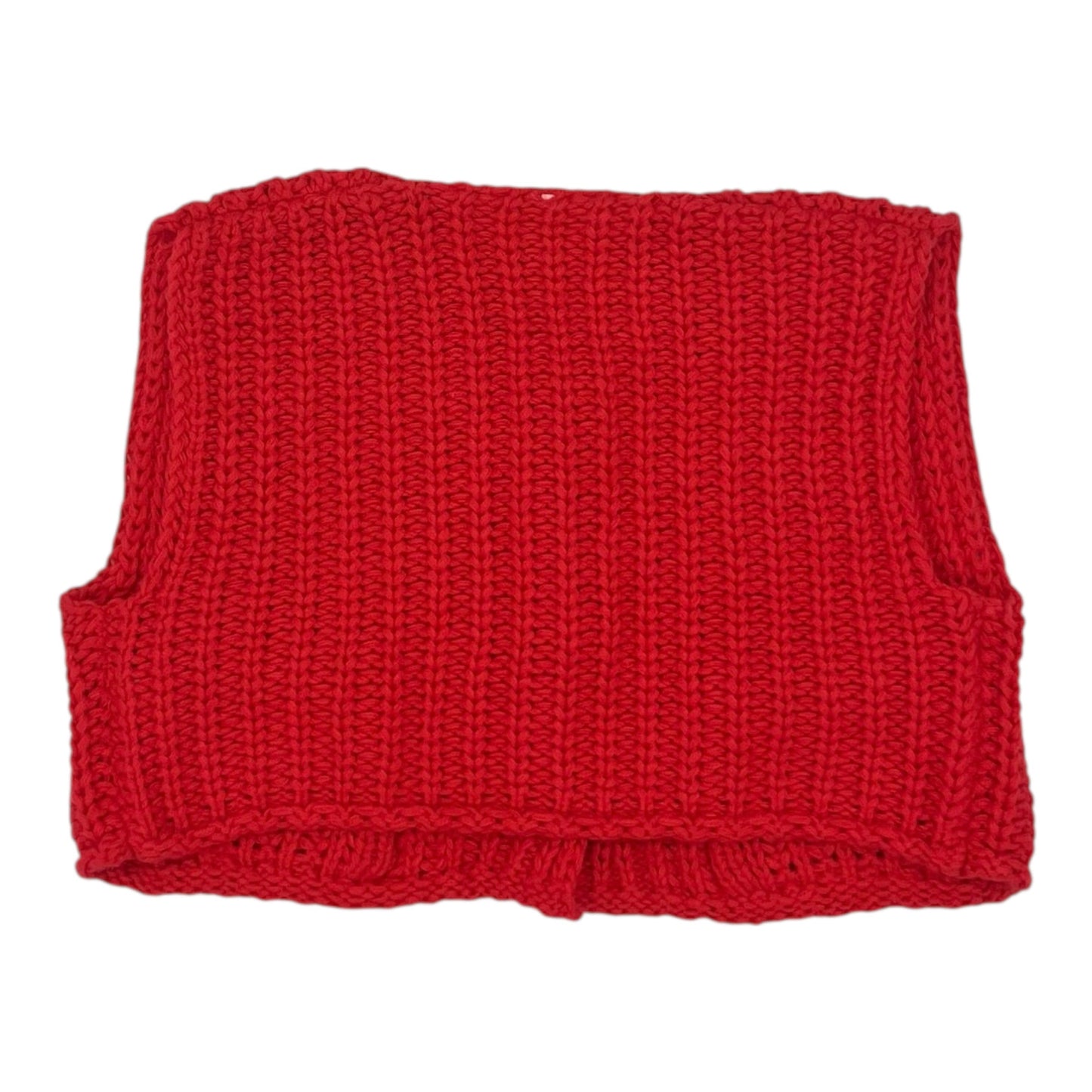 Vest Sweater By Cme In Red, Size:M