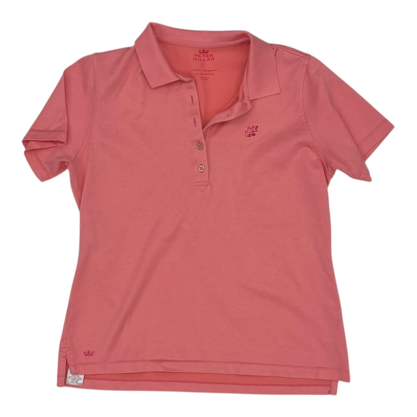 Top Ss By Peter Millar In Orange, Size:L
