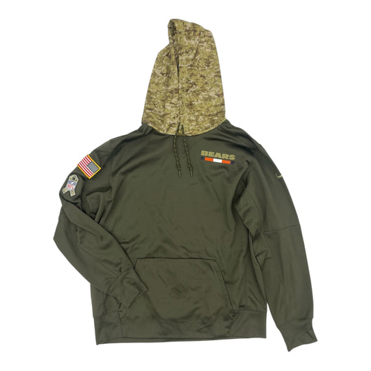 Athletic Sweatshirt Hoodie By Nike Apparel In Green, Size:Xl