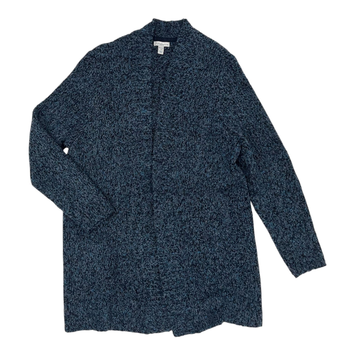 Sweater Cardigan By Croft And Barrow In Blue, Size:1X