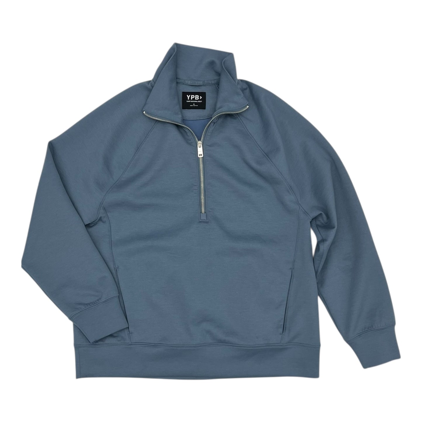 Athletic Sweatshirt Collar By Ypb In Blue, Size:S