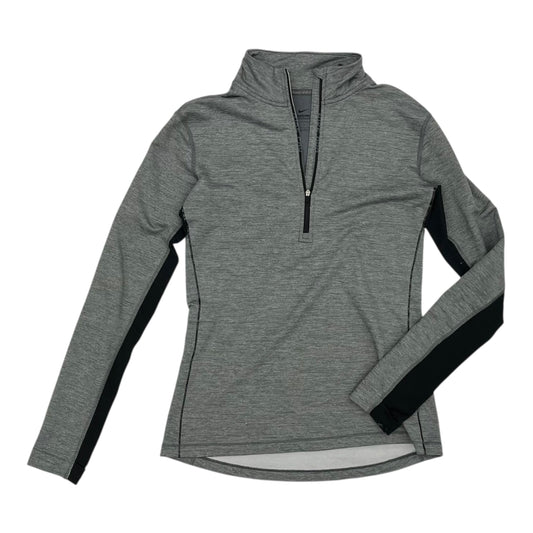 Athletic Top Ls Collar By Nike In Grey, Size:L