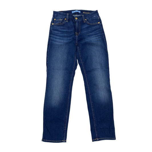 BLUE DENIM JEANS CROPPED by 7 FOR ALL MANKIND Size:M