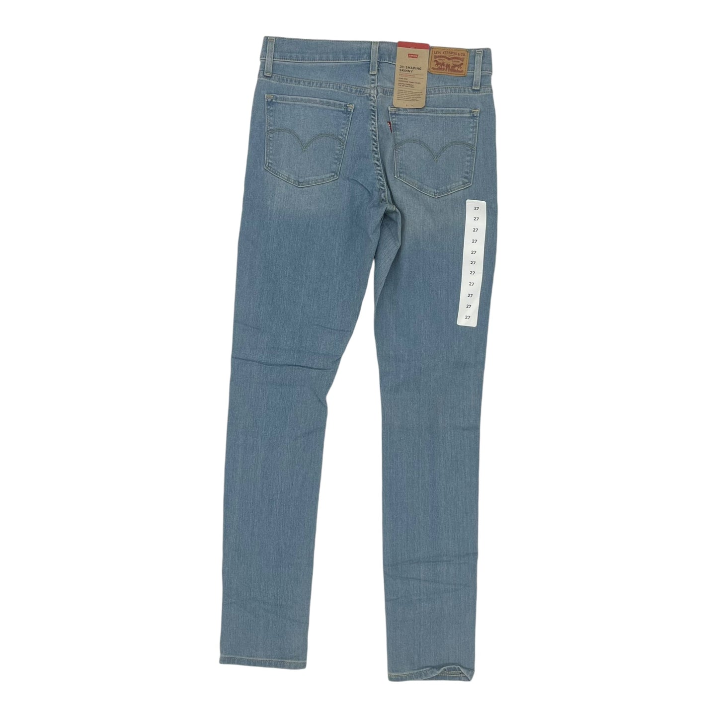 Jeans Skinny By Levis In Blue Denim, Size:4