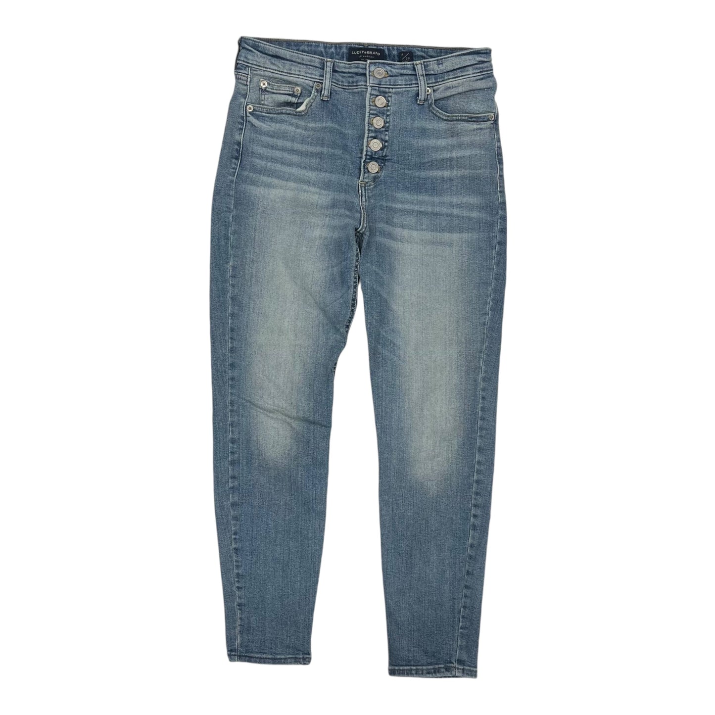 Jeans Skinny By Lucky Brand In Blue Denim, Size:8