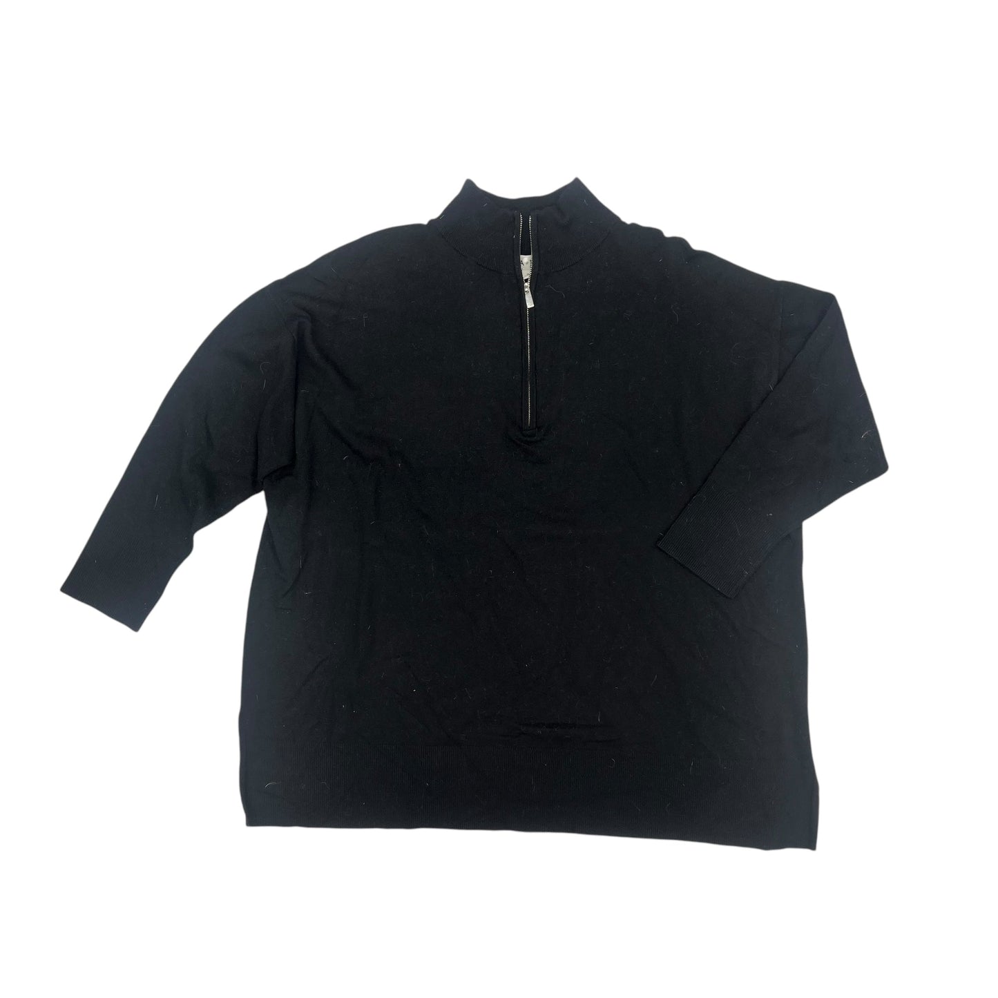 Sweatshirt Collar By Ava & Viv In Black, Size:2X