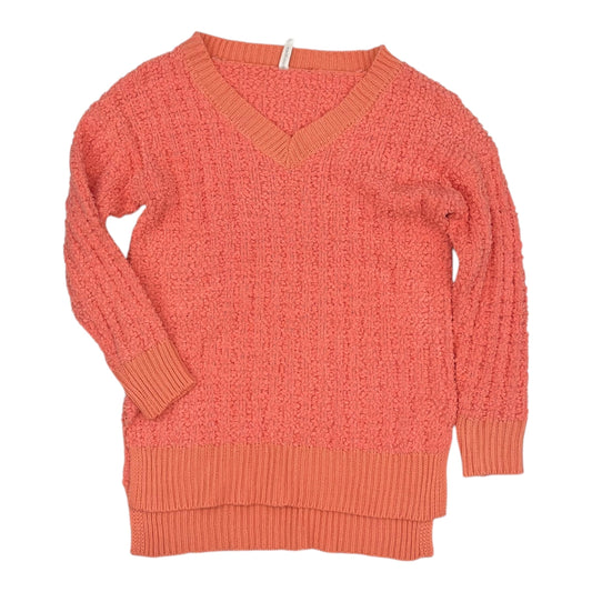 Sweater By Zenana Outfitters In Peach, Size:L