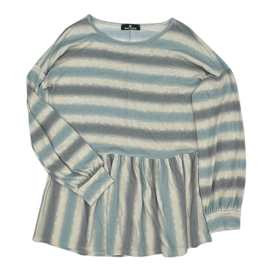 Top Ls By Clothes Mentor In Blue & Cream, Size:S