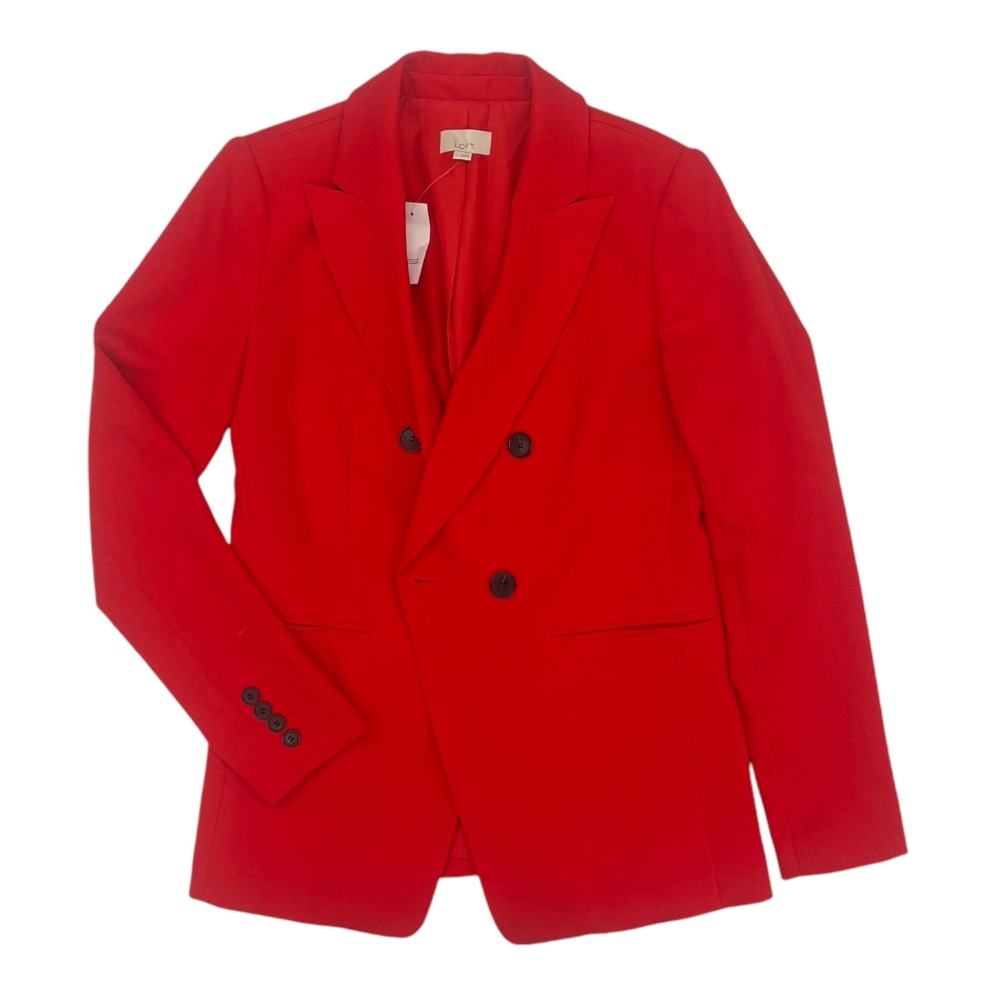 Blazer By Loft In Red, Size:Xs