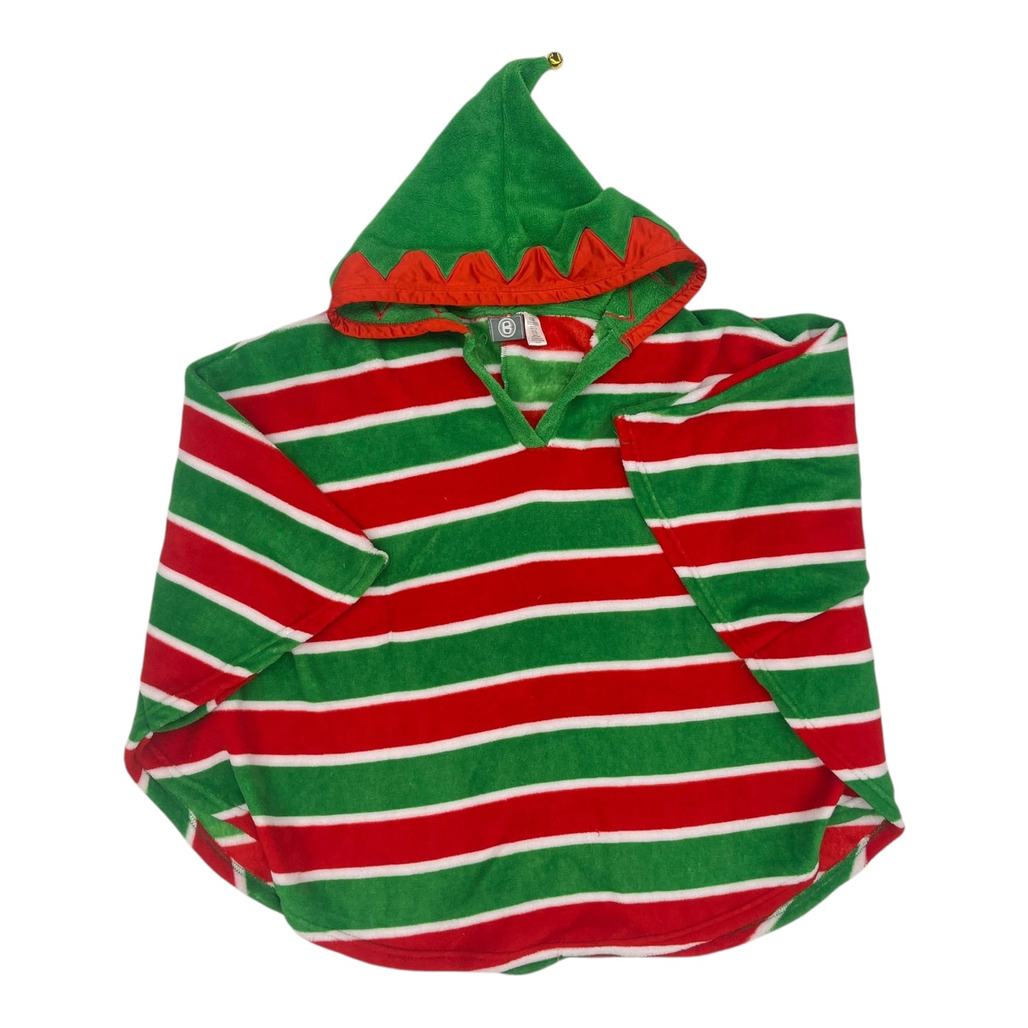 Poncho By Clothes Mentor In Green & Red, Size:Osfm