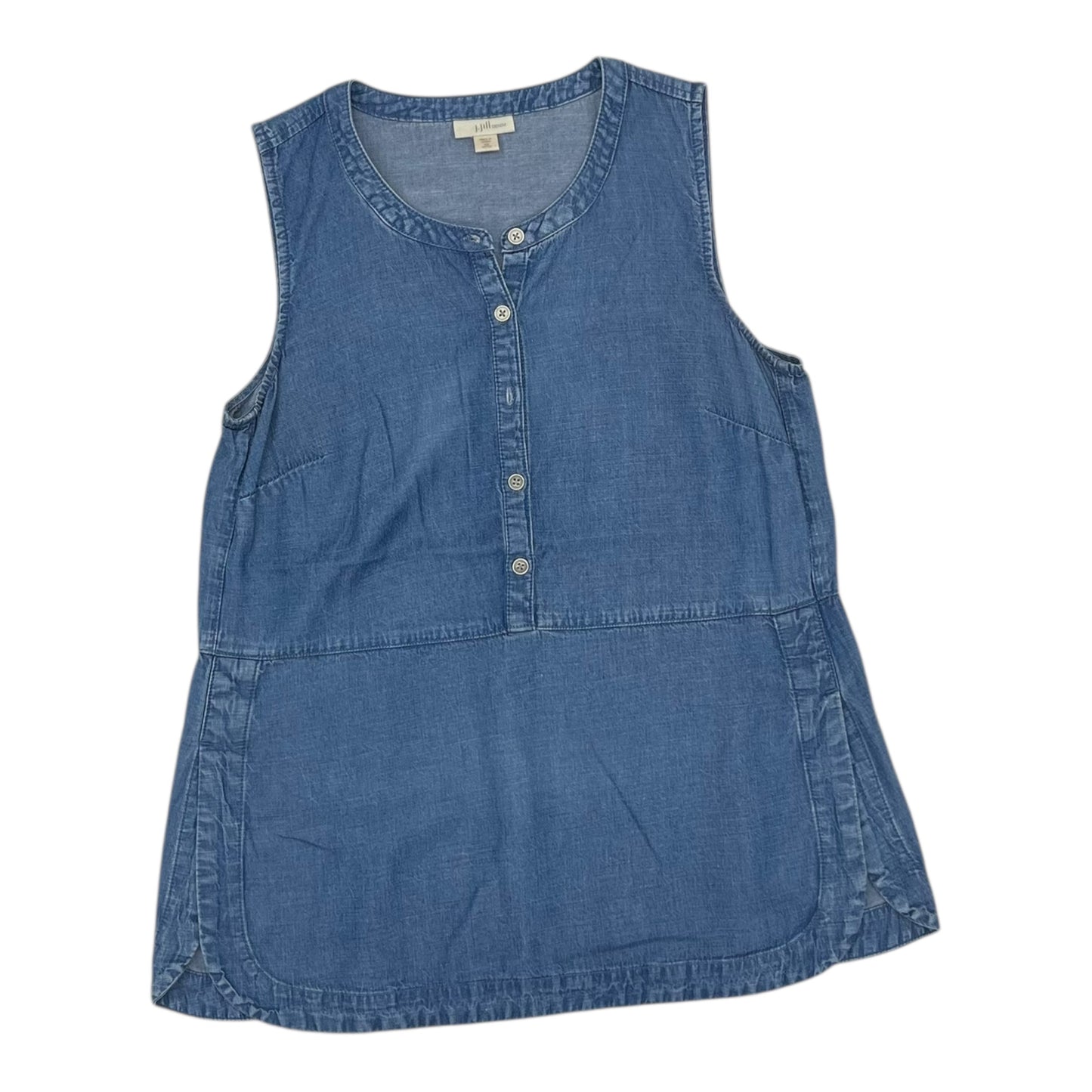 Top Sleeveless By J. Jill In Blue Denim, Size:Xsp