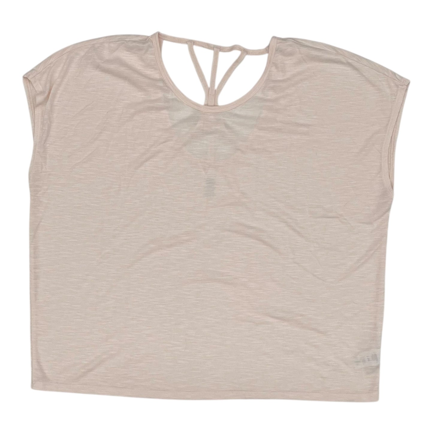 Athletic Top Ss By Gaiam In Peach, Size:L