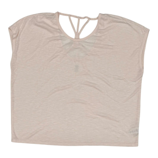 Athletic Top Ss By Gaiam In Peach, Size:L