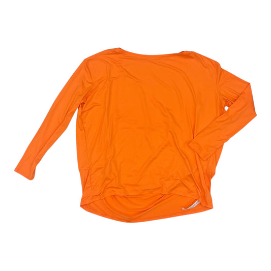 Athletic Top Ls Collar By Clothes Mentor In Orange, Size:L